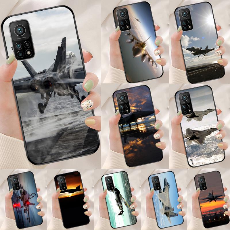 Fighting Plane Aircraft Cover For Xiaomi 14 Ultra 15 13 11T 12T 13T 14T Pro POCO X7 Pro X3 X5 X6 M6 F5 F6 Pro Case