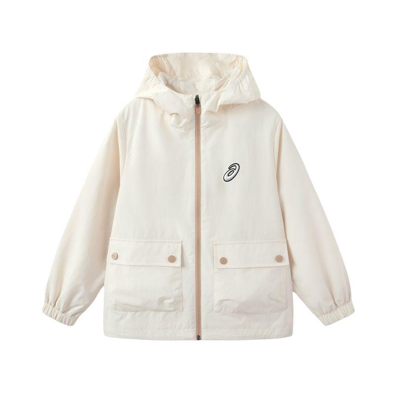 Asics Windbreaker Jacket Urban Trendy Ecru Teenagers 331251053062-106 120