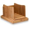 Bamboo Multifunctional Bread Slicer with Crumb Tray