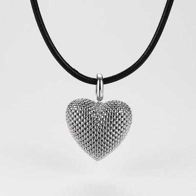 Esfera Oca Contas Coração de Amor Formato Grande Luminária Pendente Personalidade Extravagante Minoritária Sentido Sênior Joias Mulheres