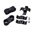 8pcs AN8 16MM Braided Hose Separator Clamp Fitting Adapter Bracket Black