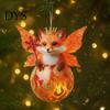 Christmas Decor Animal Ornament 2D Acrylic Wildlife on Ball Hanging Tree Ornaments for Winter Xmas Home Party High-quality Holiday
