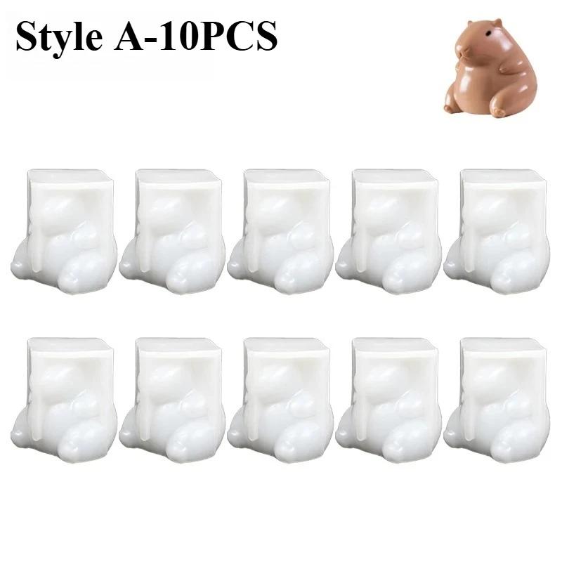 3D Capybara Dolphin Silicone Molds 1-10PCS Non-Stick Pudding Jelly Moulds Home Baking Supplies Party Dessert Kits