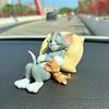 T-om und Jerry Resin Figur Niedliche Schlafende Auto Katze Maus Armaturenbrett Deko Desktop Ornament Zeichentrickfigur Sammlerstück für Auto Zuhause