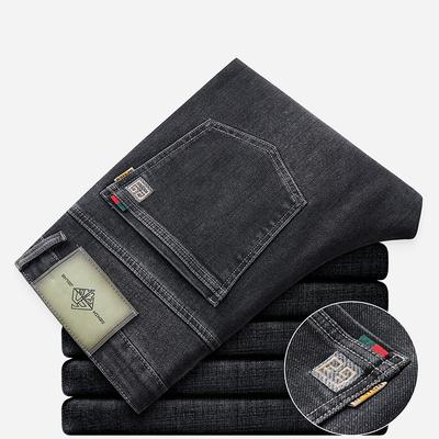 Long Pants Men's Stretch Fabric Straight Leg Pants Men's Jeans
