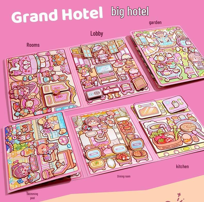 Mochi Jelly Stickers Quiet Book: Handmade DIY Planner for Girls - Creative Children's Toy
