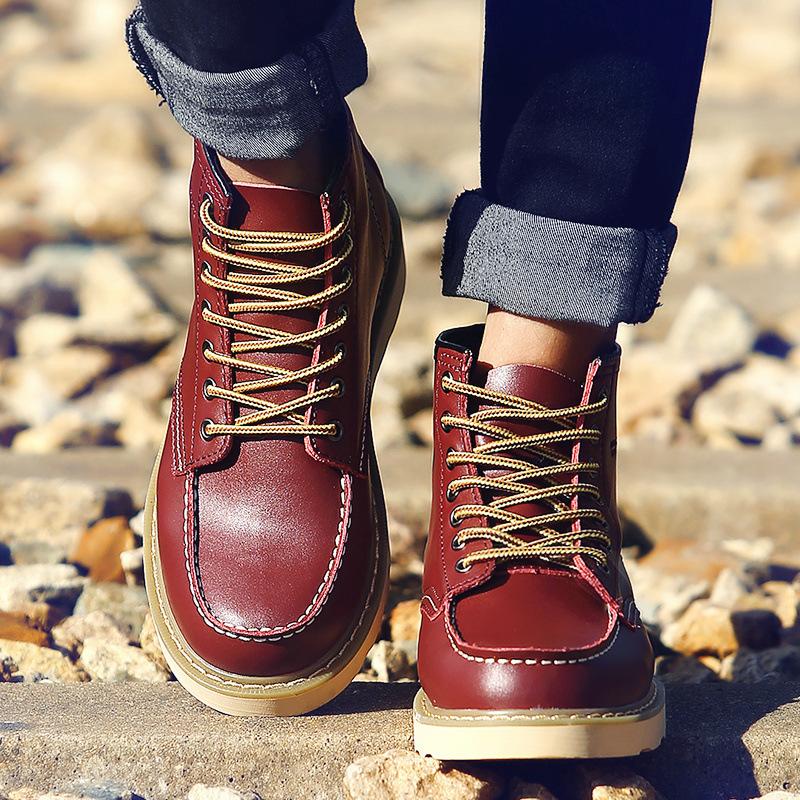 2025 Martin Stiefel Herren Winter Baumwolle Kurzstiefel High-Top Herren Wüstenstiefel Rindsleder Mid-Top Herrenschuhe Frühlingstide