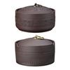 Yousheng Ceramic Ashtray with Lid Retro Chinese Style Windproof Heat-resistant Ash Holder Portable Travel Home Office Outdoor Ash Storage Tray
