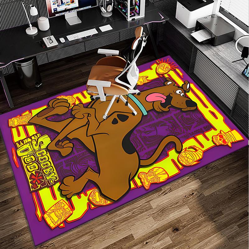 Scoo-dog Halloween Mystery Office Rug Chair Mat, Game Carpet, Suitable for Front Door, Bedroom, Living Room, Desk, Holiday Gift