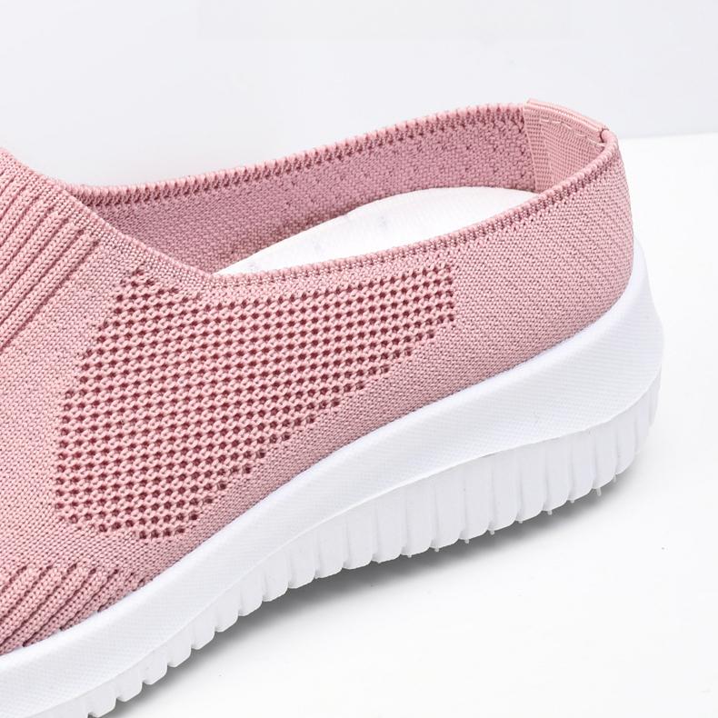 Women's Oversized Cloth Shoes Breathable Fly Woven Shoes Soft Soled Casual Mom Shoes