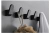 Bathroom Towel Wall Hooks Black/White Kitchen Robe Hook Brass Brushed Gold Key Hat Bag Hanger Holder Clothes Hook 5 colors