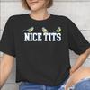 Unisex Unisex Funny Bird Meme I Love Tits T Shirt Cotton Graphic Printed TShirt Top Clothing
