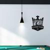 Metal Billiards Wall Art, Pool Game Room Decor, Iron Sculpture for Home, Unique Housewarming Gift