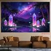 Iridescent Neon Theme Decor Tapestry for Dorm Living Room Home Decor Outdoor Use High Quality Flat Print Design