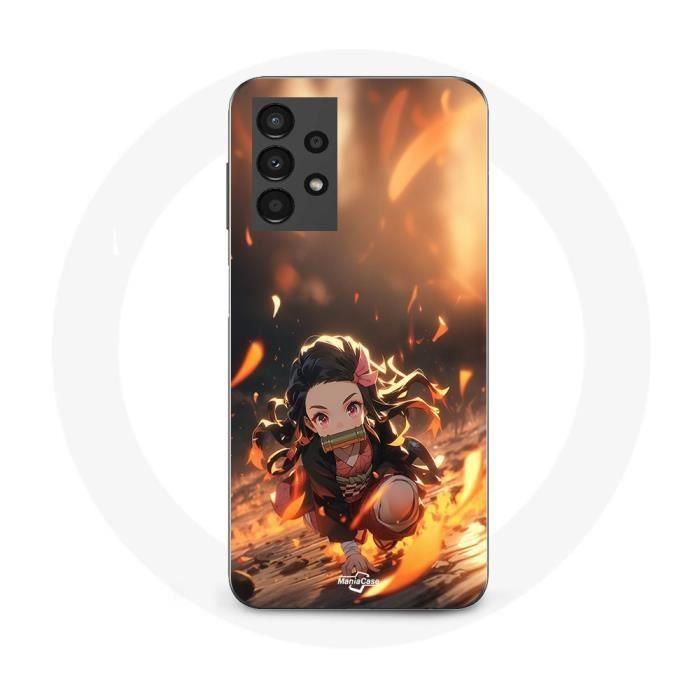 Case - Maniacase - Samsung Galaxy A13 4G - Demon Slayer Nezuko - 3D Art Anime - Soft