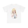My Dress-Up Darling Marin Kitagawa School Uniform Hair Tousle Anime Graphic White T-Shirt | Manga Fan Streetwear Tee