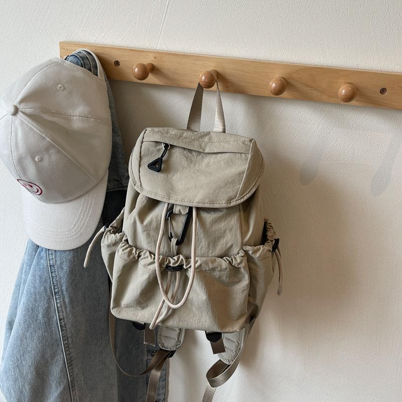 

Корейская версия рюкзак в стиле инс женский для старшеклассниц и студенток колледжа большой вместимости школьный портфель однотонный литературный и для отдыха дорожный рюкзак тренд хаки