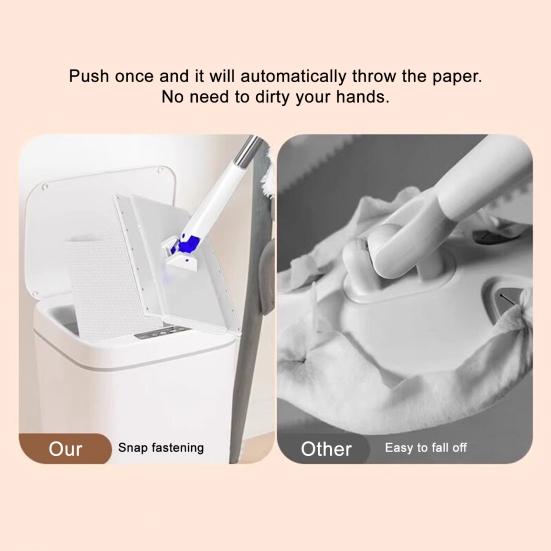 Mop plat mic Mop cu față de prosop Mop ușor Sistem cu clips Schimbare ușoară a pad-ului Mop pentru podea bucătărie baie