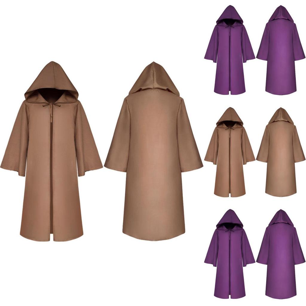 Stylish Star Wars Jedi Warrior Hooded Cloak Cape Robe Costume For Kids And Adults