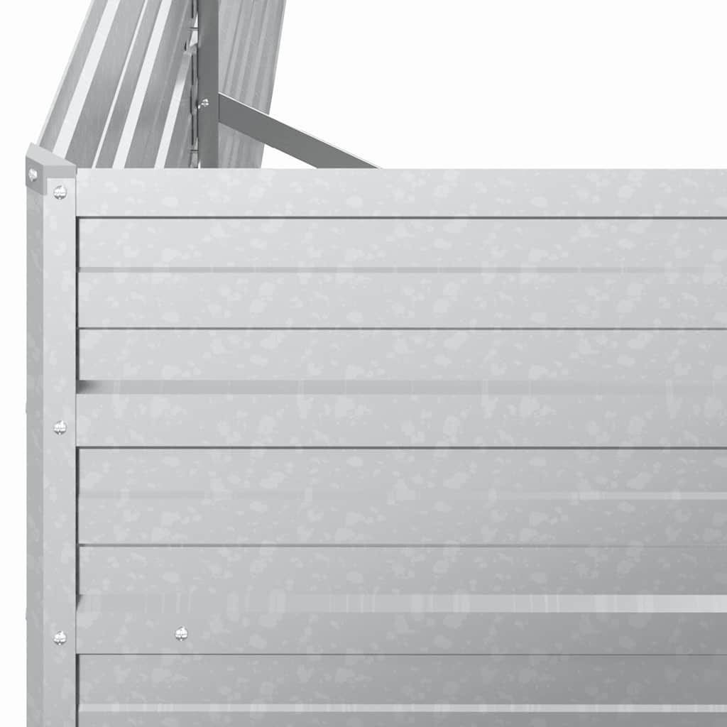 VidaXL Garten-Hochbeet 160x80x45 cm Verzinkter Stahl Silber