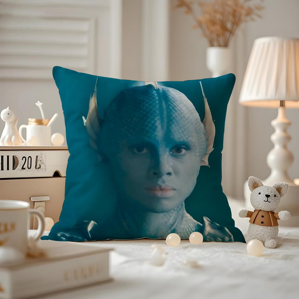 Cushion Cover Anti-dustmite Pillowcase Invisible Zipper Silky Short Plush Sofa Cushion Cover The War Between The Land And The Se