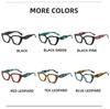 Oversized Unisex Far Sight Eyeglasses Large Frame Cat Eye Presbyopia Glasses Trendy Leopard Print Reading Glasses