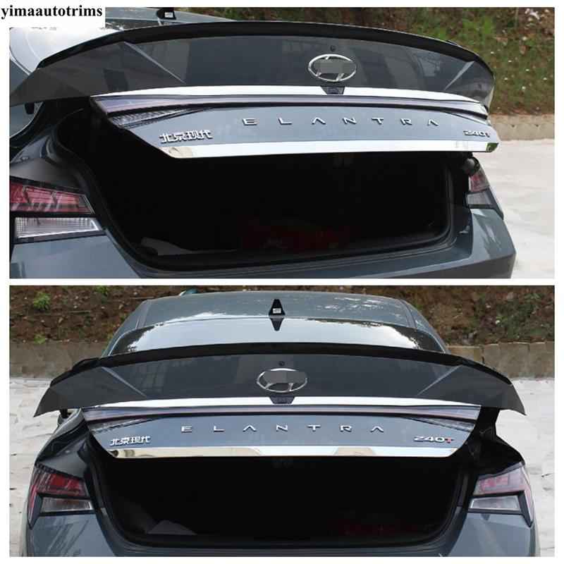 Rear Tail Door Strip Tailgate Trunk Decoration Cover Trim For Hyundai Elantra - Stainless Steel Accessories Exterior Kit