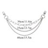 Multi-layer Metal Charms Bag Chain Cross Pendant Backpack Decoration DIY Exquisite Pearl Purse Chain Women Men Bag Accessories