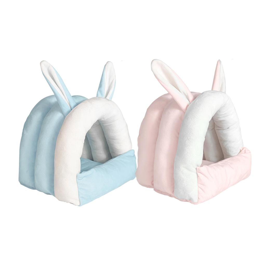 Rabbit Bed House Cute Nest Winter Warm Cozy Guinea Pig Cave Beds Bunny Bed for Rabbit Hamster Hedgehog Bunny Chinchilla