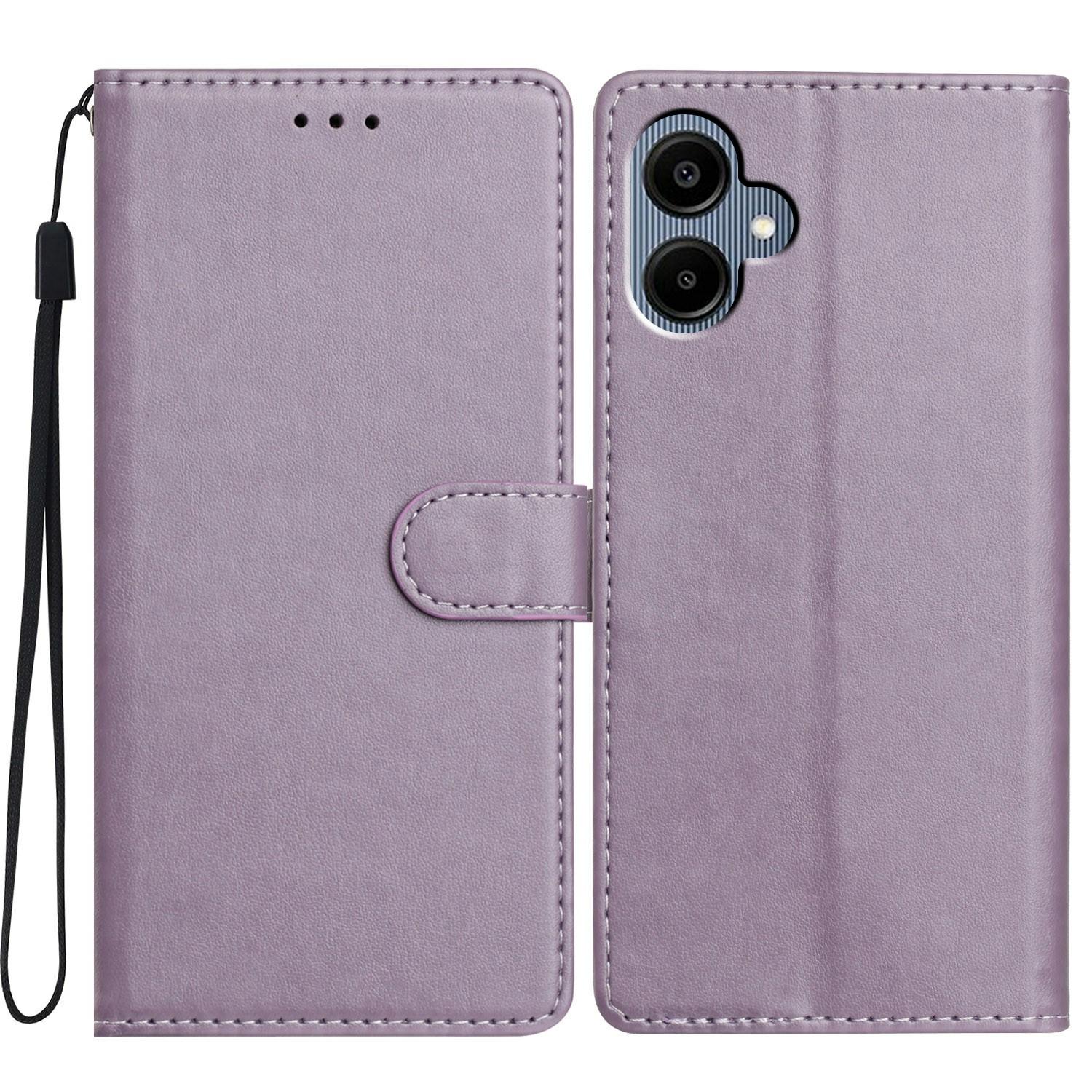 

For Samsung Galaxy A06 4G Leather Phone Case Wallet Stand Cover with Handy Strap D