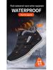 Men's High Top Waterproof Winter Boots with Velvet Lining - Soft Sole, Warm Snow Shoes for Elderly & Dad.