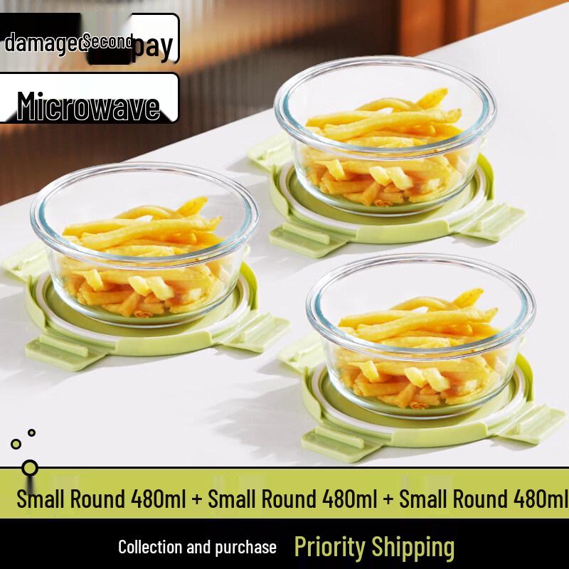 ZISIZ Microwaveable Glass Lunch Box