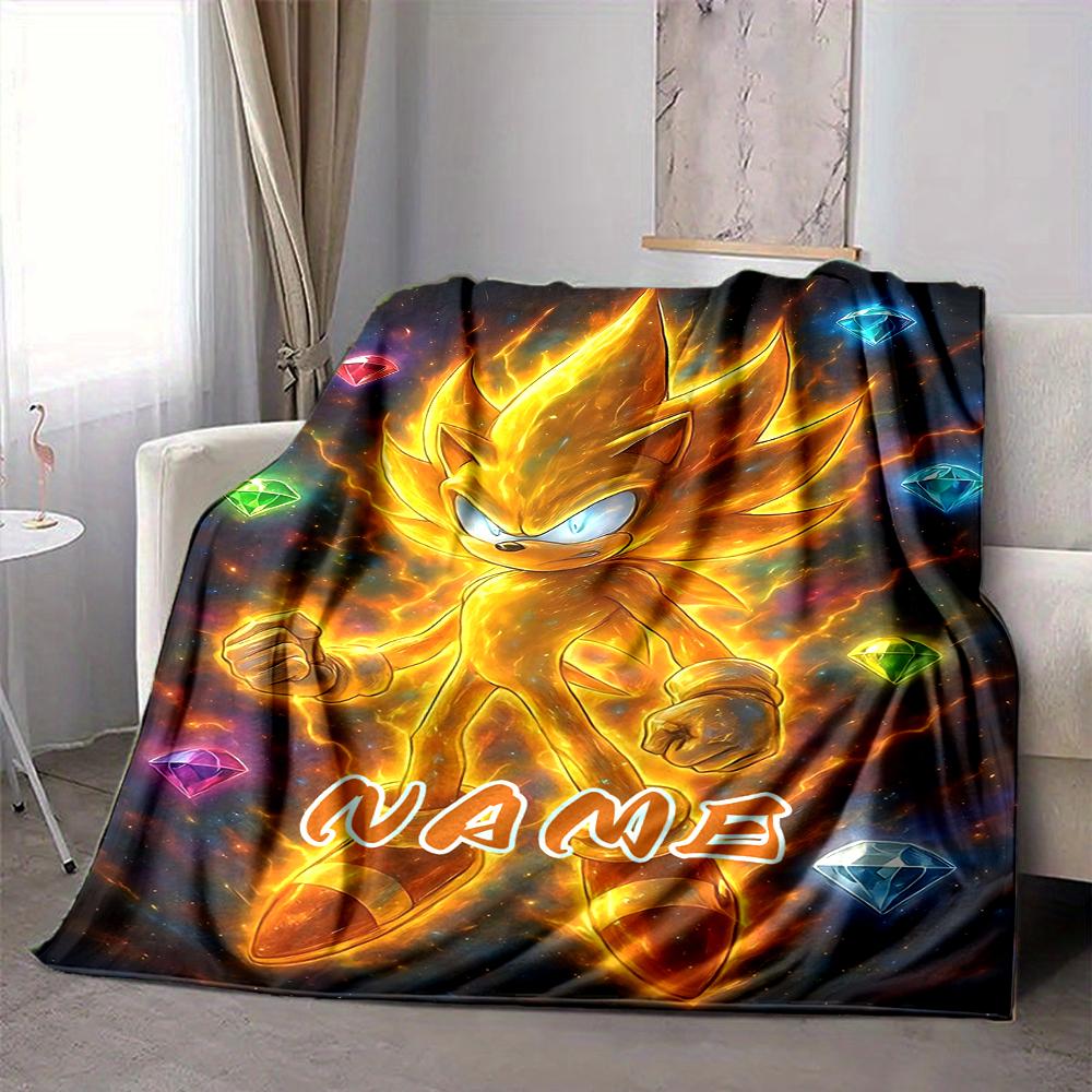 Custom 1pc Sonic Adventure: Chaos Blanket, Soft And Comfortable Blanket, Casual Warm, Camping Travel Blanket, Birthday Gift Q912176