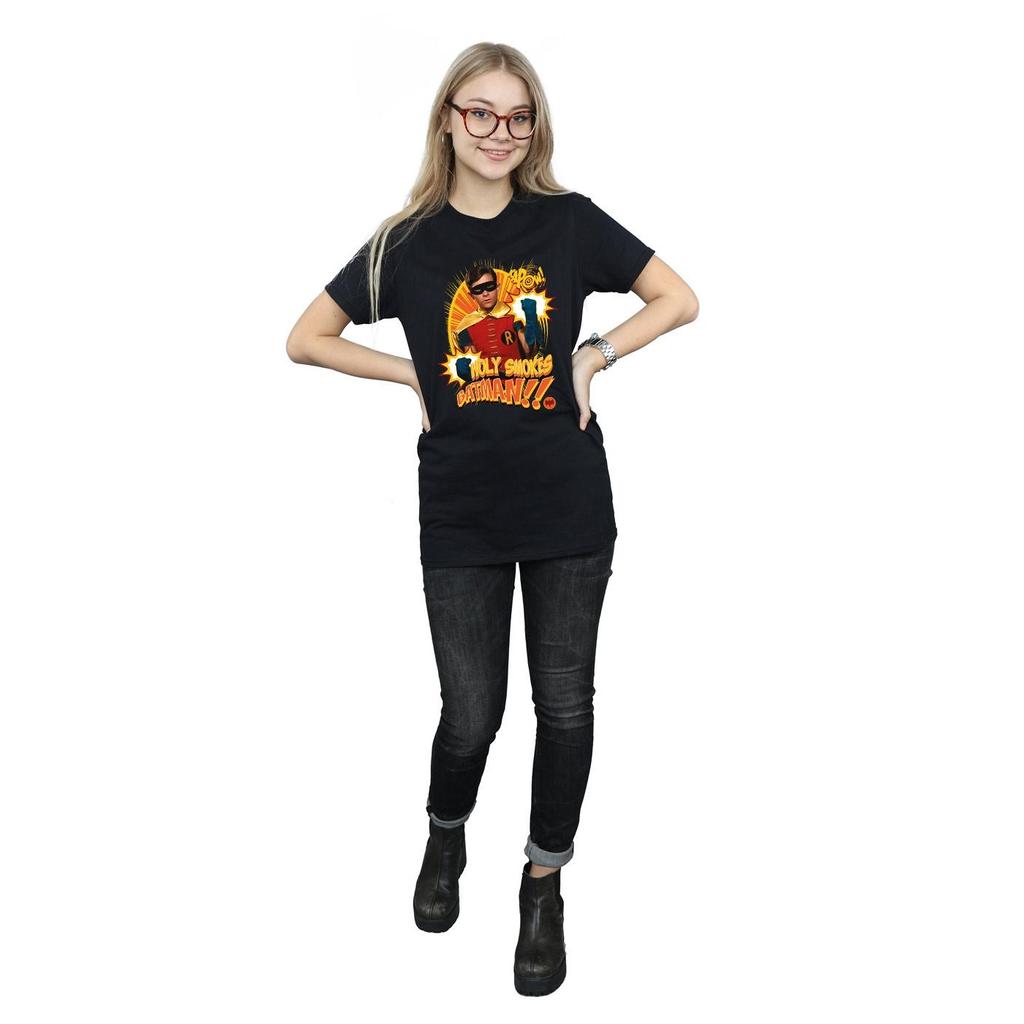 DC Comics Womens/Ladies Batman TV Series Holy s Cotton Boyfriend T-Shirt