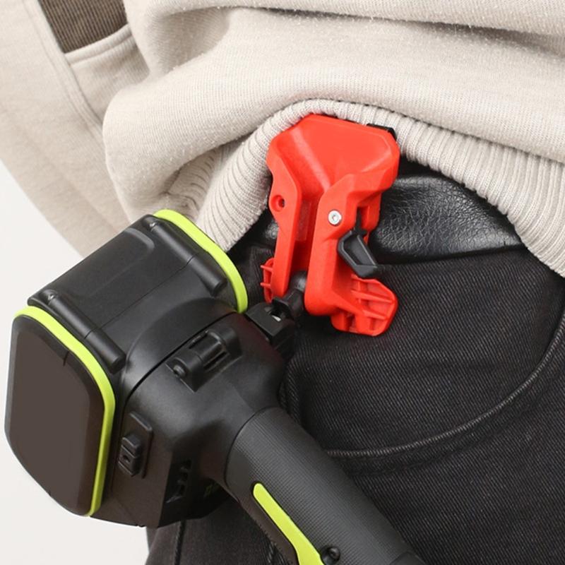 Practical Tool Belt Clip Double Lock Automatic Lock Mechanism for Power Drills Ensuring Secure Attachments During Use
