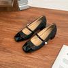 Grape mother 2025 spring new Mary Jane high heels women wear high-end thick heels single shoes color matching shoes women