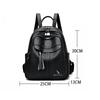 Women's Tassel Backpack Large Capacity Travel Bag Soft Leather Commuter Backpack