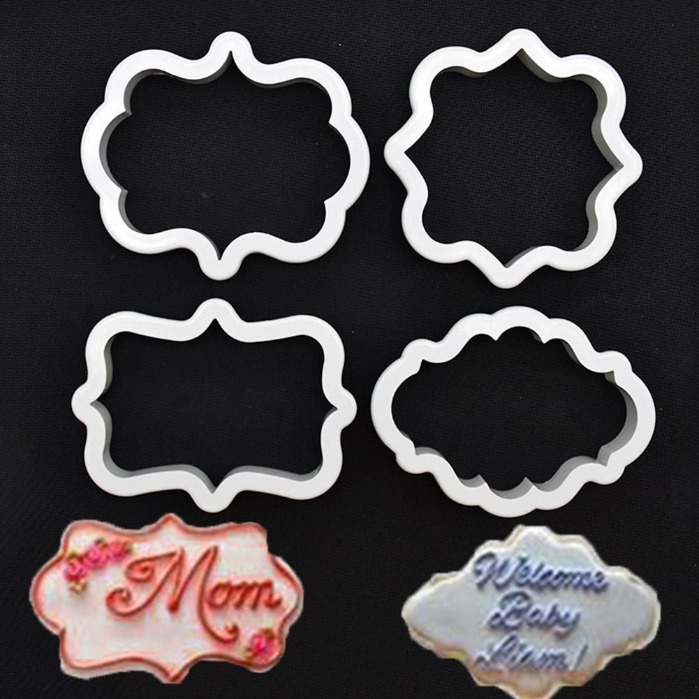 Frame DIY Silicone Cake Mold Mould Decorating Tool for Baking Fondant Cupcake Dessert 01#