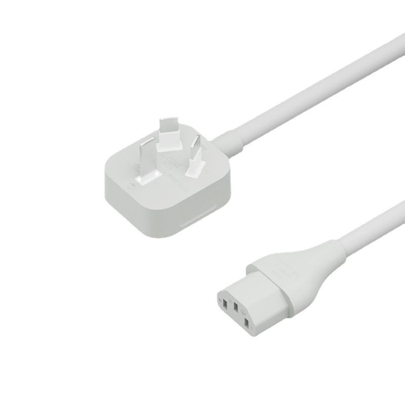 Gray C13 3-Pin Power Cord for Rice Cooker with Pure Copper Conductors