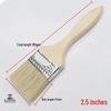Thickened Bristle Wooden Handle Paint & BBQ Brush - Sizes 1" to 8