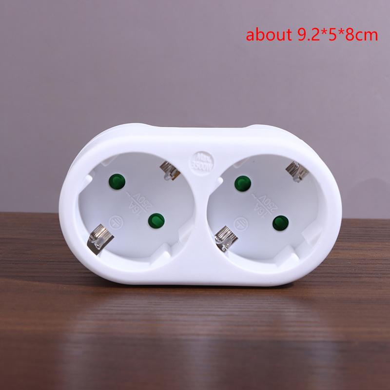 1 To 3 Plug Eu Socket Adapter With Switch 16A Plug Adapter Travel Charging German Standard Power Converter For Portugal Turkey