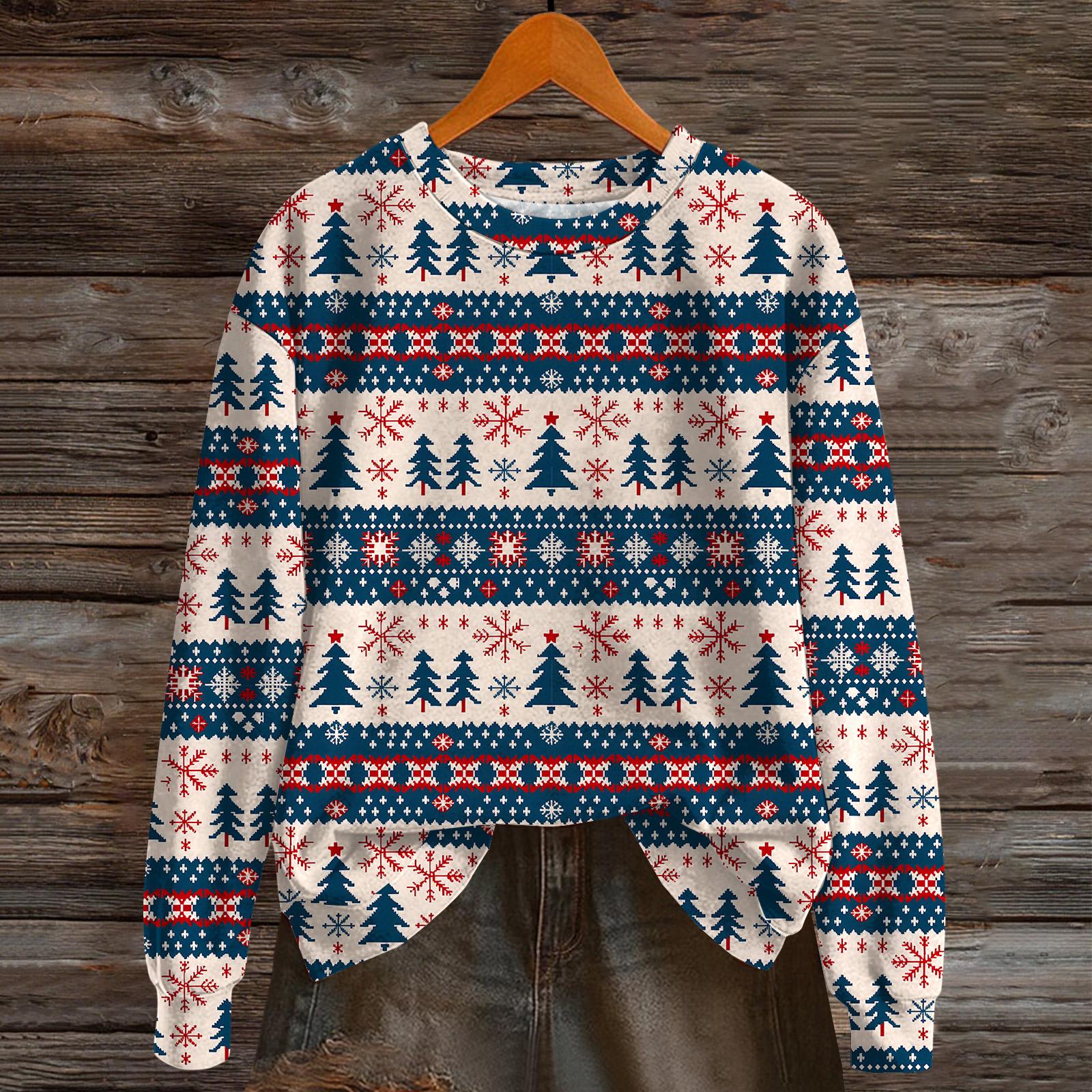 

Женская мода с длинным рукавом, рождественский принт «Снеговик-снежинка», куртка, кардиган S