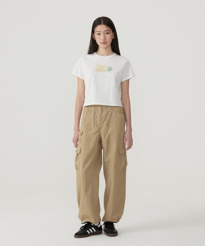 COVERNAT WOMAN Lucky Mark T-Shirt White