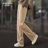 Women's High-Waist Wide-Leg Drawstring Casual Pants