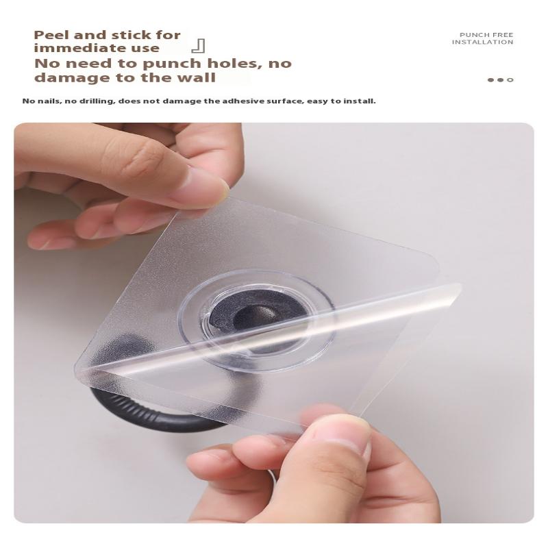 20/10 Pcs Self-Adhesive Wall Hanging Hook 360° Rotating No-Drilling Ceiling Household Hook