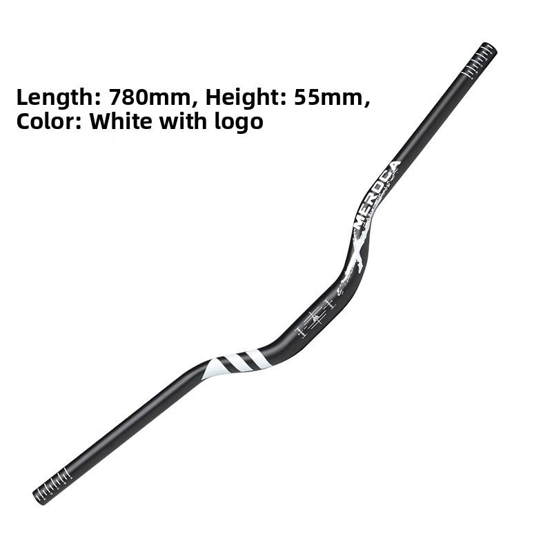 MEROCA Mountain Bike Handlebar 318MM Aluminum Alloy Bicycle Ultra-light Extended 780mm Small Swallow Handlebar Set