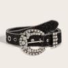Adult Shinning Waist Belt Luxurious Pin Buckle Waist Belt Adjustable Length Full Diamond Rhinestone Belt for Nightclub