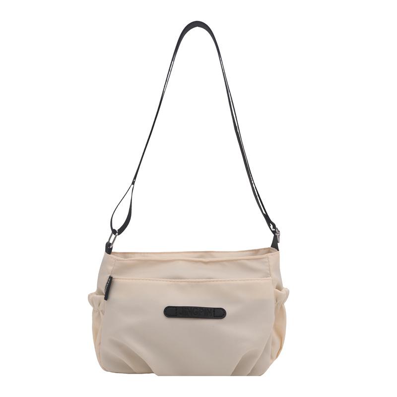 Women's Water-Repellent Nylon Crossbody Bag: Autumn/Winter Casual Solid Color Shoulder Bag