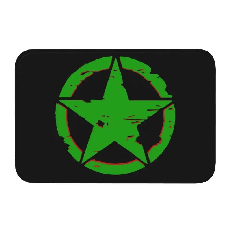 America Tactical Army Military Star Doormat Non-Slip Kitchen Bathroom Mat Toilet Floor Door Entrance Carpet Rug