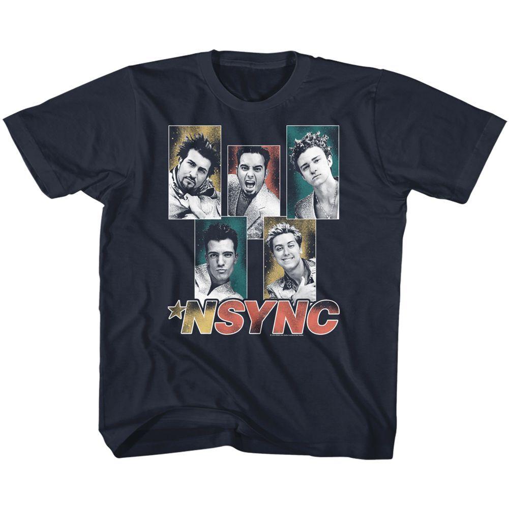 Kids Nsync Sparkly Boxes Music Shirt XL